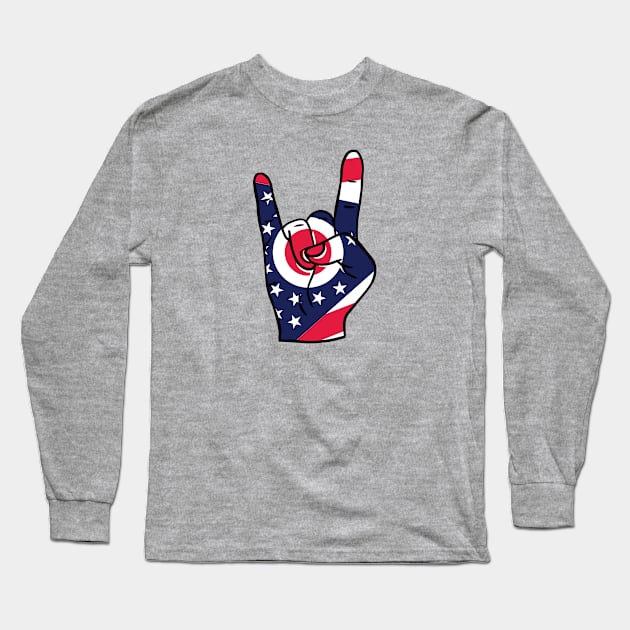 Rock On, Ohio Long Sleeve T-Shirt by SLAG_Creative